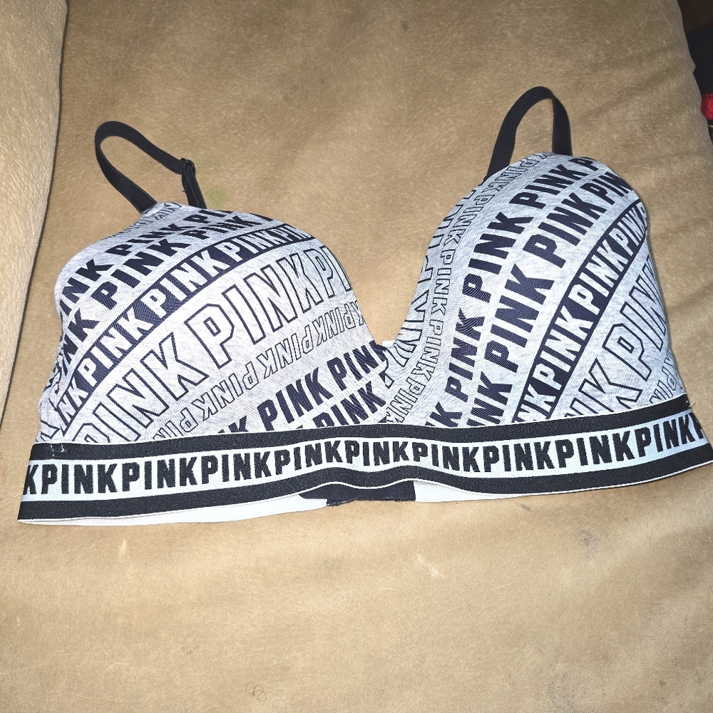 Victoria Secret Pink Everywhere Wireless Lightly Lined Bra Size 36C